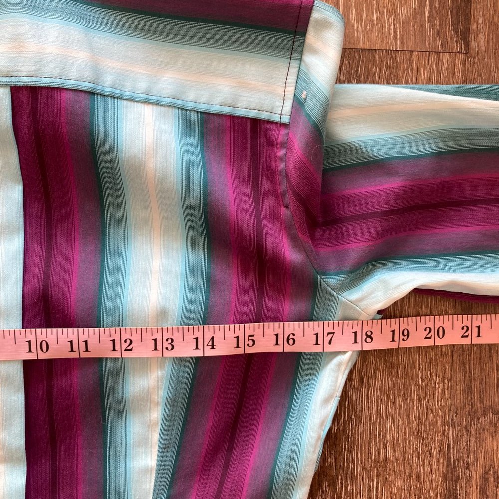 Express Design Studio Size M Striped Blouse - image 7